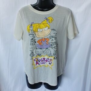 Nickelodeon Womens L Ivory Rugrats "Angelica" Graphic T-Shirt